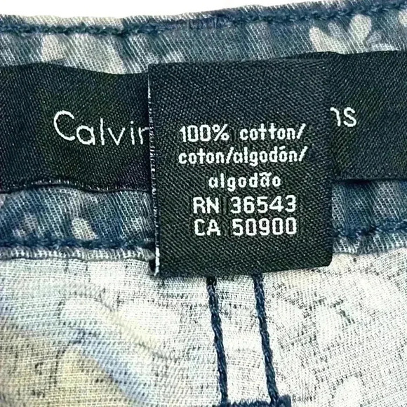 Calvin Klein Women's Shorts Cotton Summer Breathable Floral Vacation Hike Beach - Picture 8 of 8